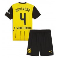 Borussia Dortmund Nico Schlotterbeck #4 Hemmadräkt Barn 2024-25 Kortärmad (+ Korta byxor)